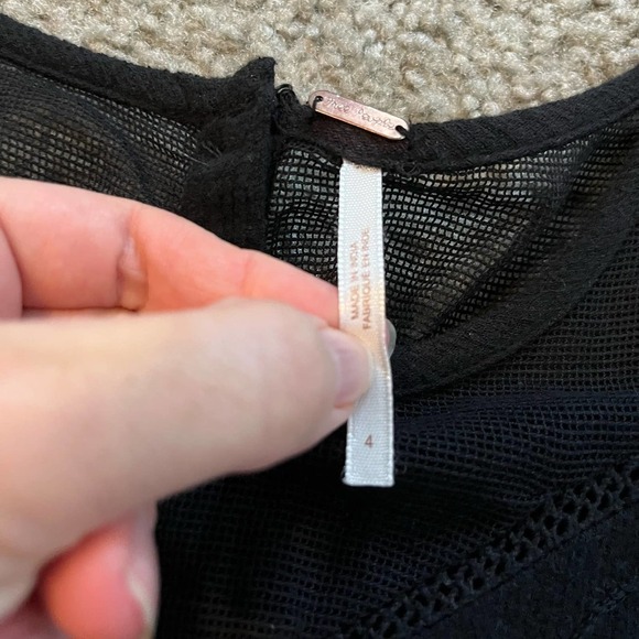 Free People Say You Love Me Maxi Dress black women’s size 4 NWT - Picture 11 of 16